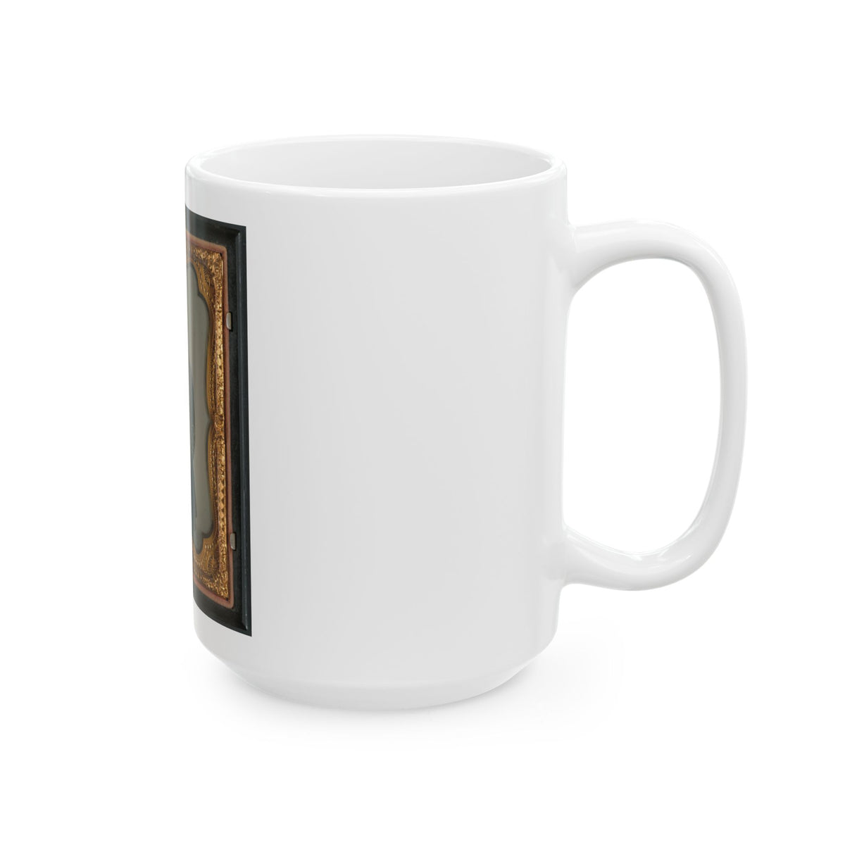 Unidentified Soldier In Confederate Captain's Uniform, Red Sash, And Kepi Marked V.V. (U.S. Civil War) White Coffee Mug