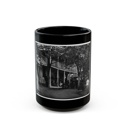 Arlington, Virginia. Officers Of 2d New York Heavy Artillery, At Fort C.F. Smith (U.S. Civil War) Black Coffee Mug