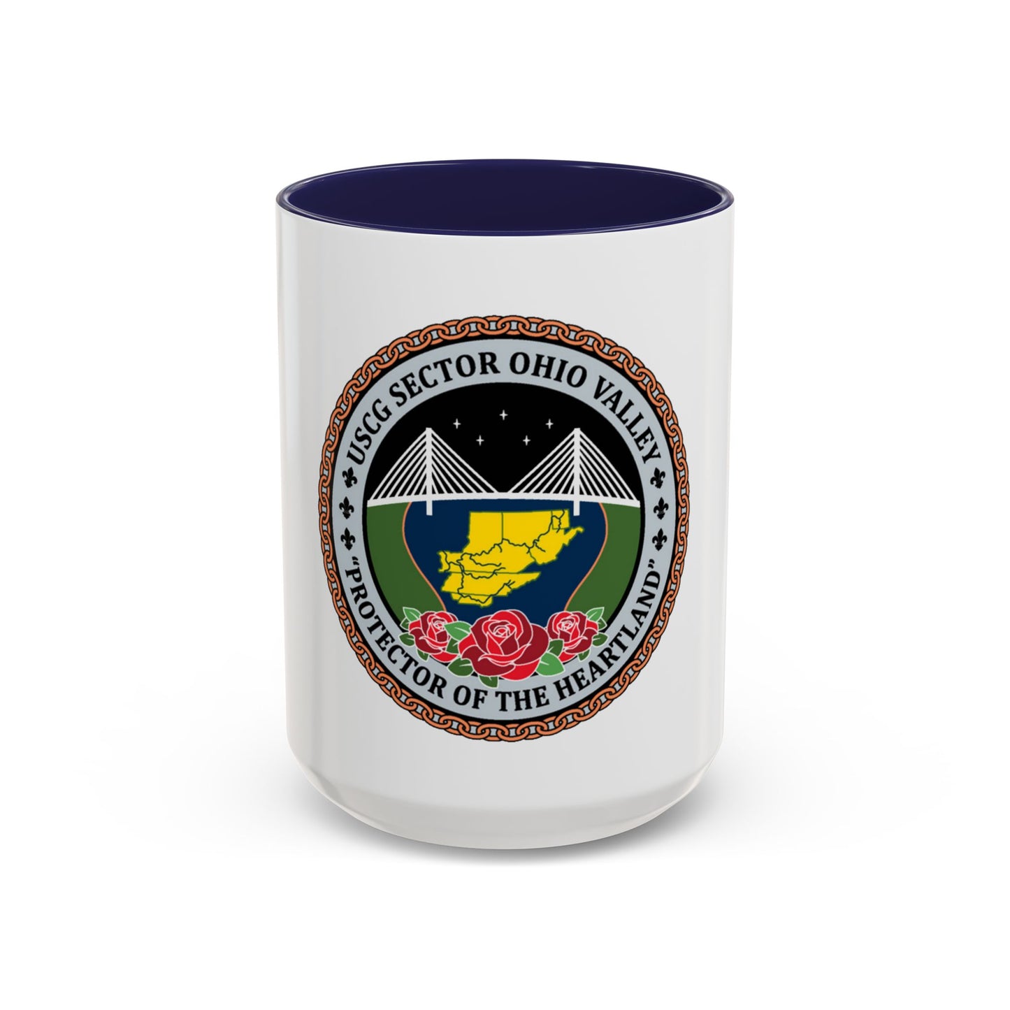 USCG SECTOR OHIO VALLEY (U.S. Coast Guard) Accent Coffee Mug