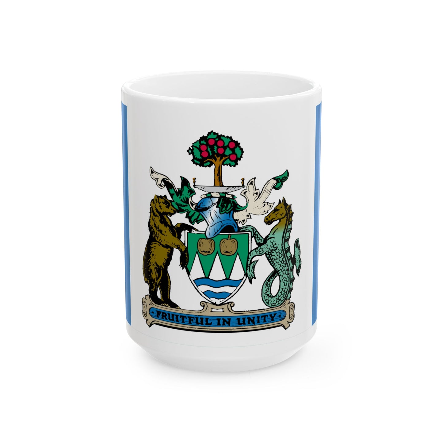 Flag of Kelowna British Columbia Canada - White Coffee Mug