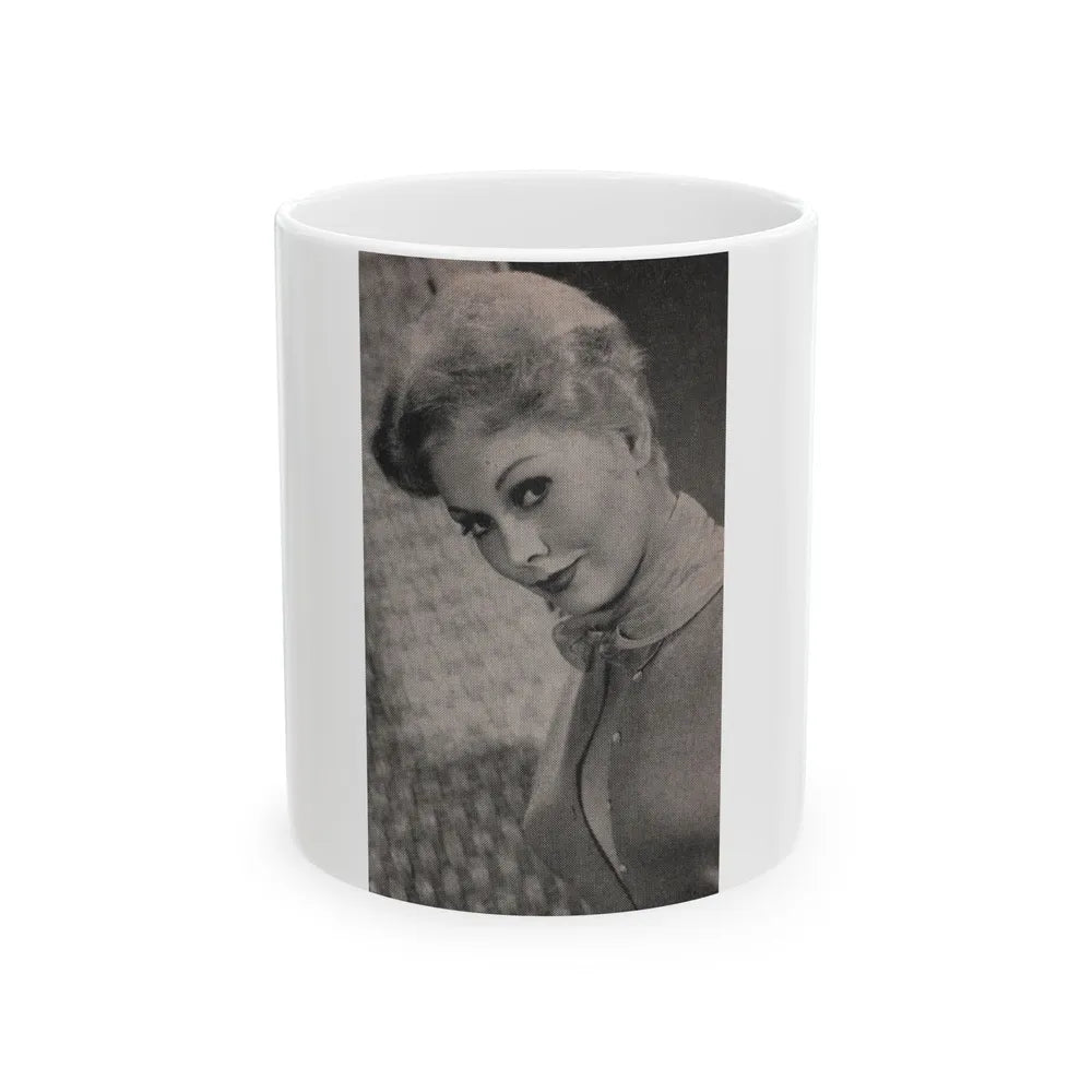 Kim Novak #181 - Scanned Mag. 66 Photos (Vintage Female Icon) White Coffee Mug-11oz-Go Mug Yourself