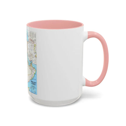 Middle East (1991) (Map) Accent Coffee Mug-Go Mug Yourself