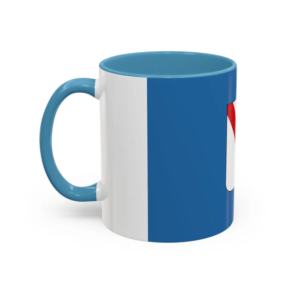 Flag of Campania Italy - Accent Coffee Mug-Go Mug Yourself