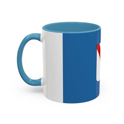 Flag of Campania Italy - Accent Coffee Mug-Go Mug Yourself