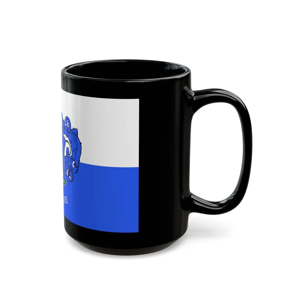 Flag of Vas County Hungary - Black Coffee Mug-Go Mug Yourself