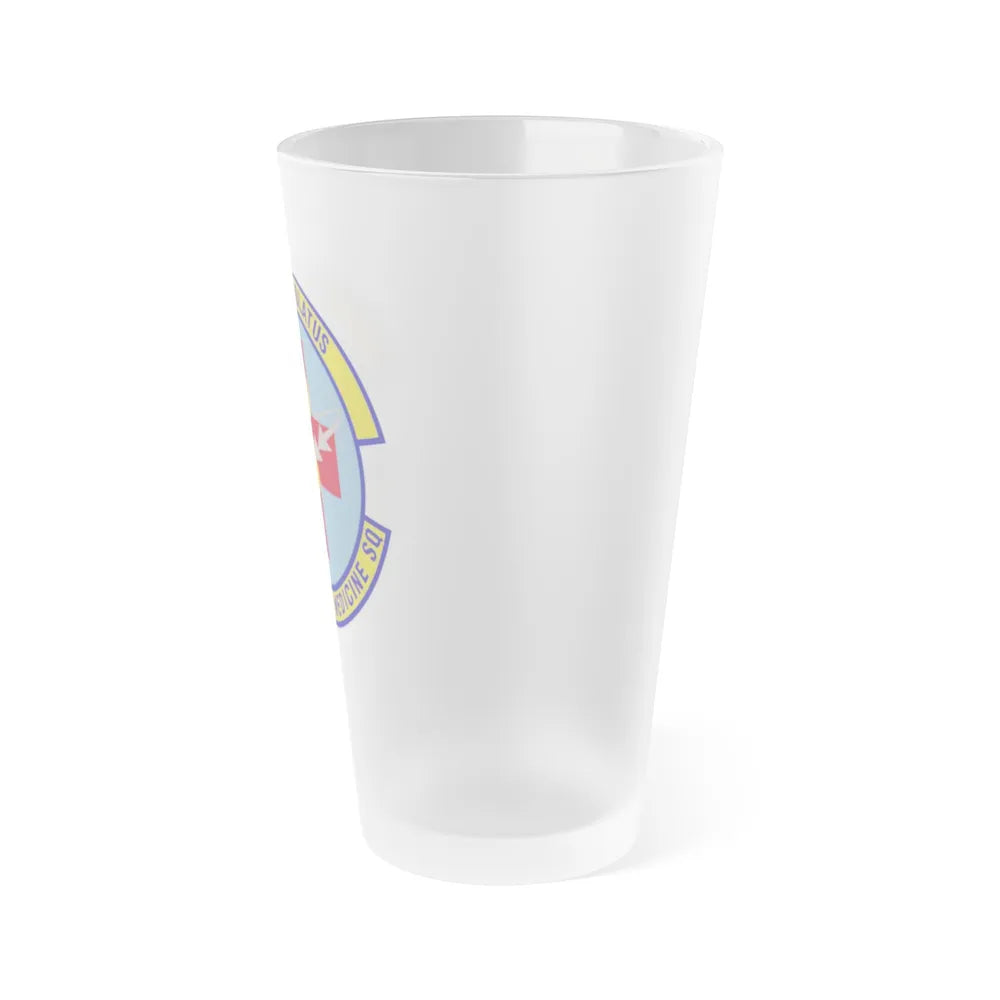 92d Aerospace Medicine Squadron (U.S. Air Force) Frosted Pint Glass 16oz-Go Mug Yourself