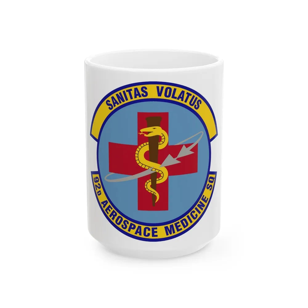 92d Aerospace Medicine Squadron (U.S. Air Force) White Coffee Mug-15oz-Go Mug Yourself