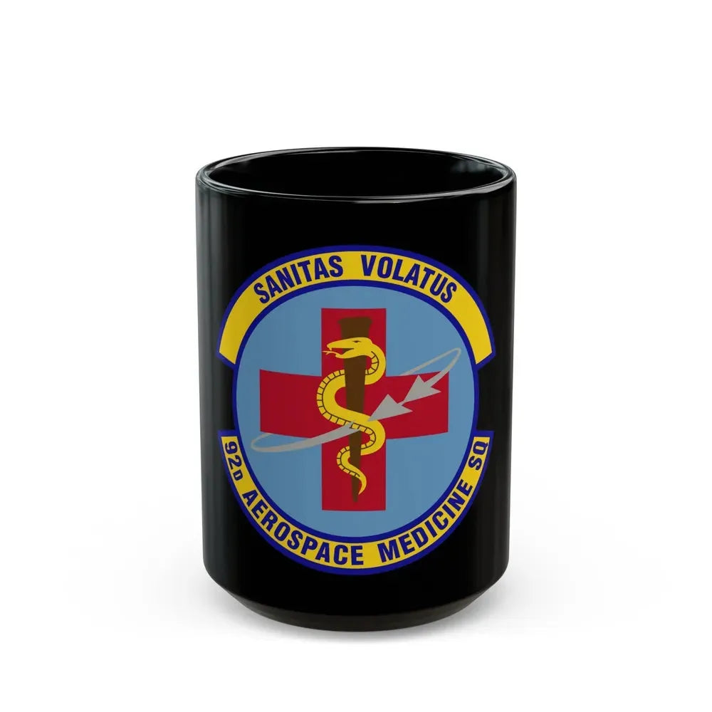 92d Aerospace Medicine Squadron (U.S. Air Force) Black Coffee Mug 15oz - Go Mug Yourself