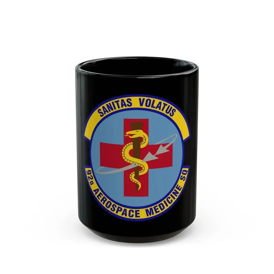 92d Aerospace Medicine Squadron (U.S. Air Force) Black Coffee Mug - Go Mug Yourself