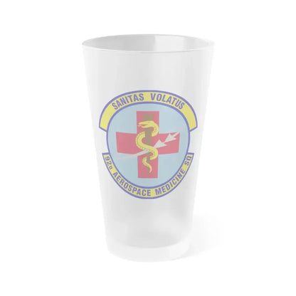 92d Aerospace Medicine Squadron (U.S. Air Force) Frosted Pint Glass 16oz 16oz Frosted - Go Mug Yourself
