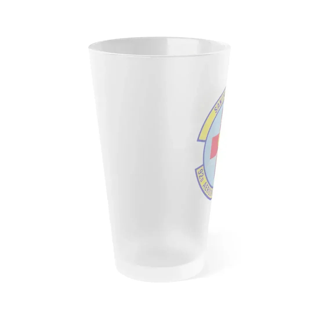 92d Aerospace Medicine Squadron (U.S. Air Force) Frosted Pint Glass 16oz - Go Mug Yourself