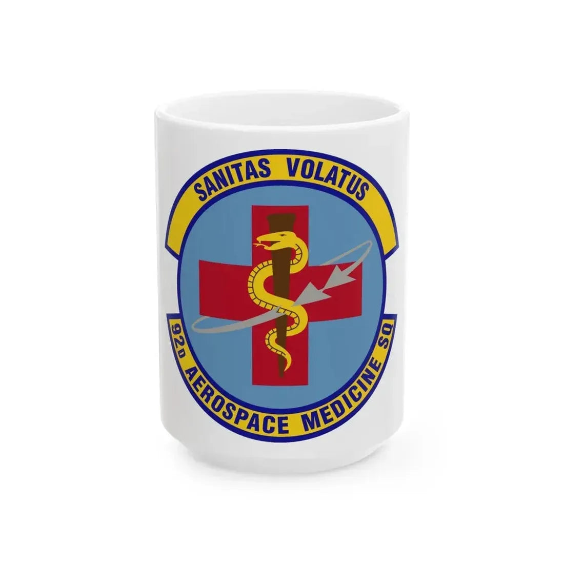 92d Aerospace Medicine Squadron (U.S. Air Force) White Coffee Mug 15oz - Go Mug Yourself