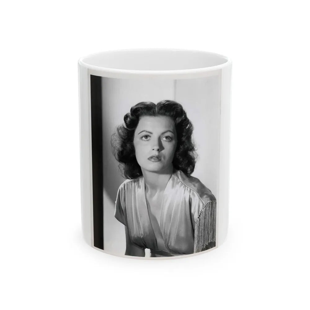 Faith Domergue #200 (Vintage Female Icon) White Coffee Mug-11oz-Go Mug Yourself