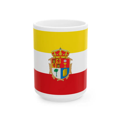 Flag of Cuenca Spain - White Coffee Mug-15oz-Go Mug Yourself