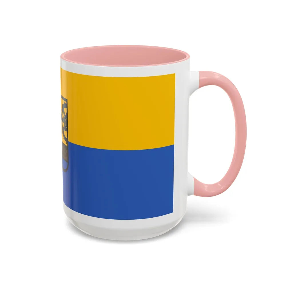 Flag of Katowice Poland - Accent Coffee Mug-Go Mug Yourself