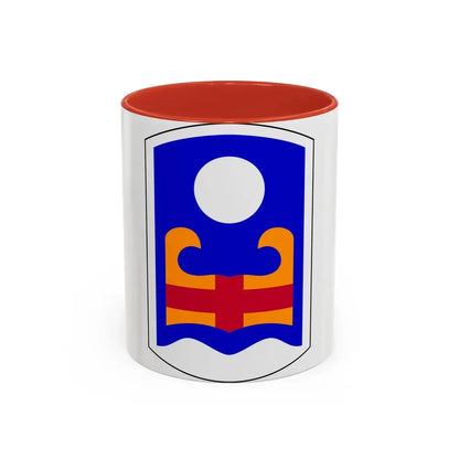 92nd Maneuver Enhancement Brigade (U.S. Army) Accent Coffee Mug 11oz Red - Go Mug Yourself
