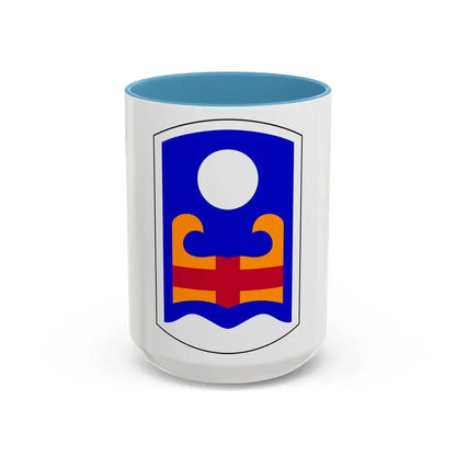 92nd Maneuver Enhancement Brigade (U.S. Army) Accent Coffee Mug 15oz Light Blue - Go Mug Yourself