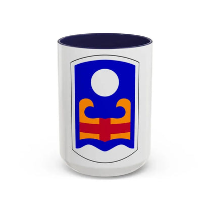 92nd Maneuver Enhancement Brigade (U.S. Army) Accent Coffee Mug 15oz Navy - Go Mug Yourself