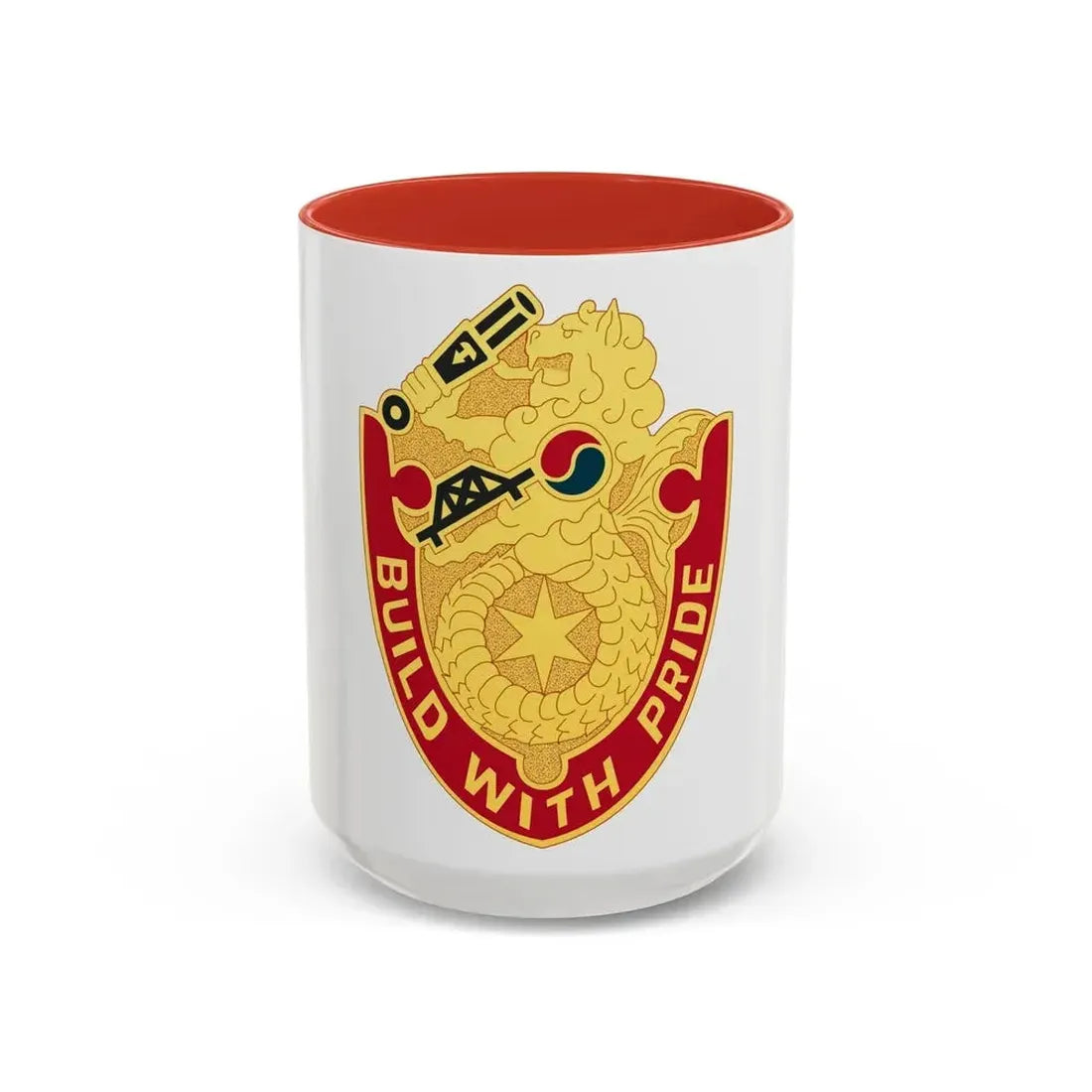 93 Engineer Battalion (U.S. Army) Accent Coffee Mug 11oz Pink - Go Mug Yourself
