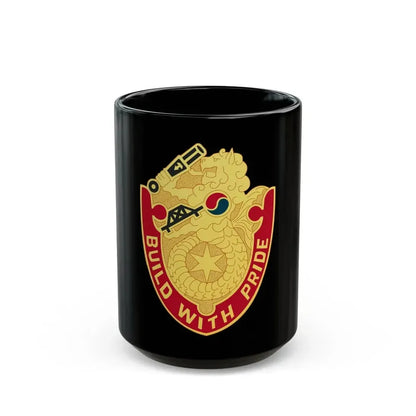 93 Engineer Battalion (U.S. Army) Black Coffee Mug 15oz - Go Mug Yourself