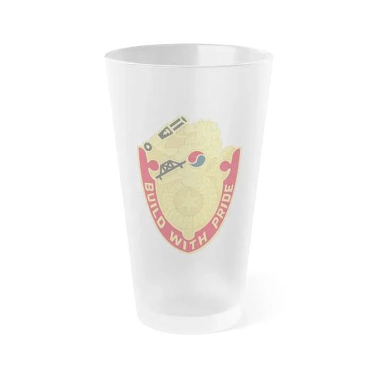 93 Engineer Battalion (U.S. Army) Frosted Pint Glass 16oz Default Title - Go Mug Yourself
