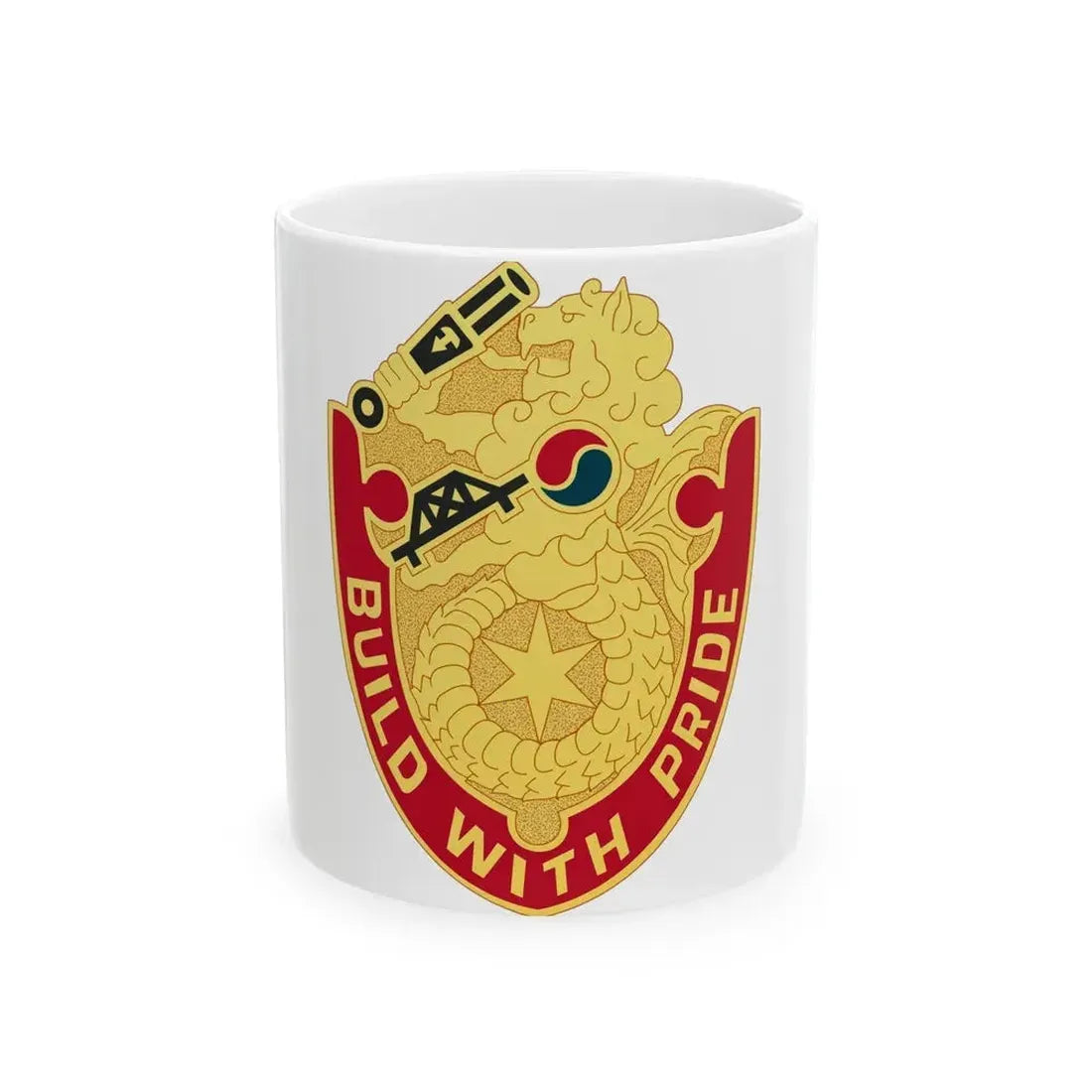 93 Engineer Battalion (U.S. Army) White Coffee Mug 11oz - Go Mug Yourself