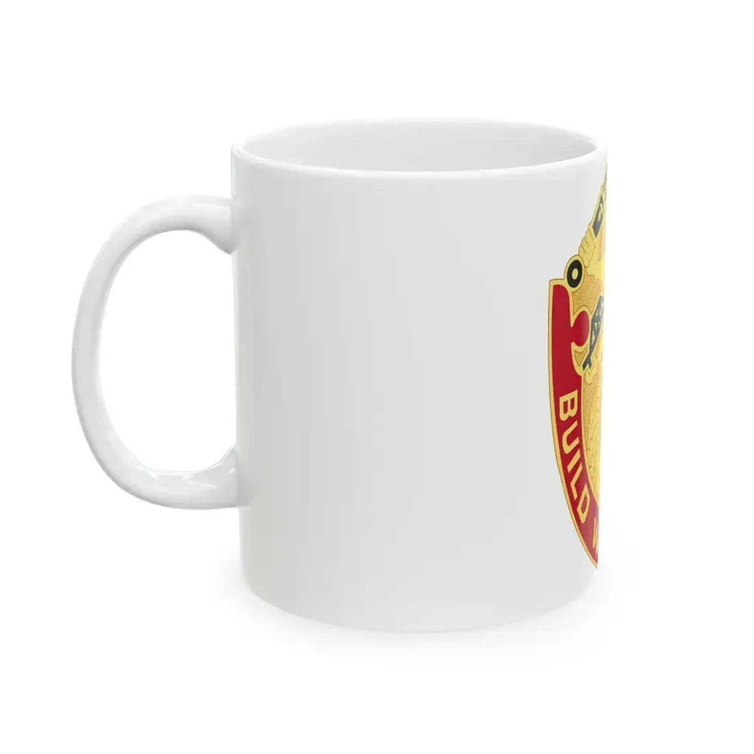 93 Engineer Battalion (U.S. Army) White Coffee Mug - Go Mug Yourself