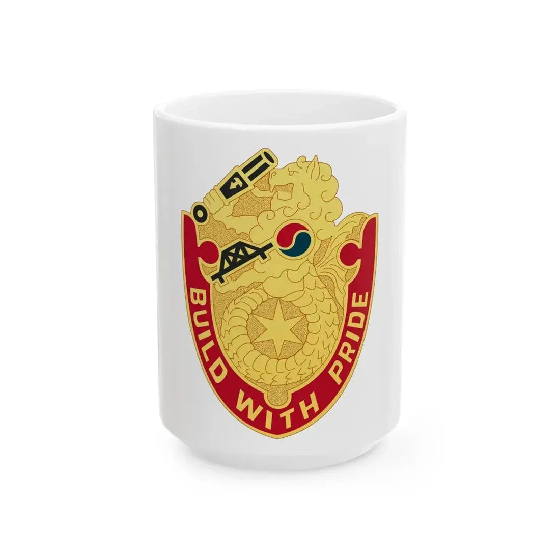 93 Engineer Battalion (U.S. Army) White Coffee Mug - Go Mug Yourself