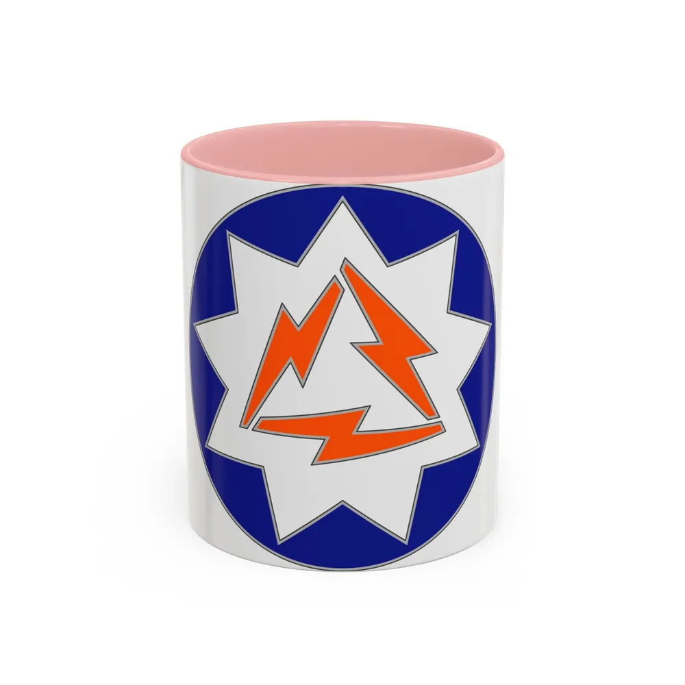 93 Signal Brigade (U.S. Army) Accent Coffee Mug-11oz-Pink-Go Mug Yourself