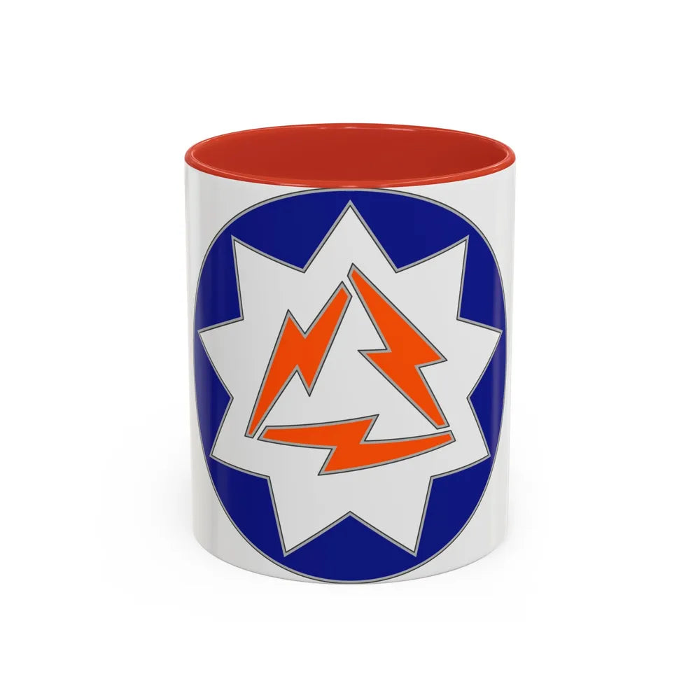 93 Signal Brigade (U.S. Army) Accent Coffee Mug-11oz-Red-Go Mug Yourself