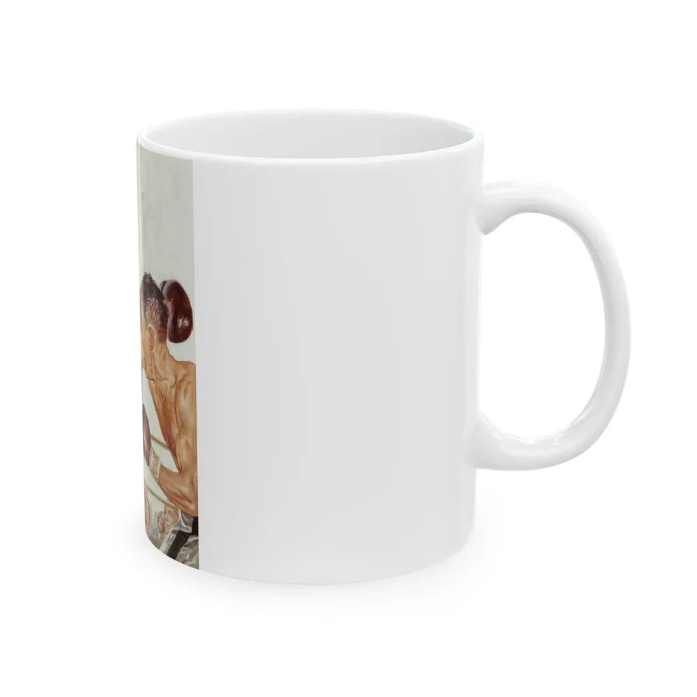 Boxing it Out - White Coffee Mug-Go Mug Yourself