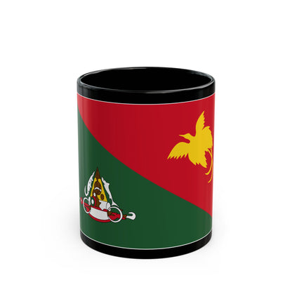 Flag of East Sepik Papa New Guinea - Black Coffee Mug-11oz-Go Mug Yourself