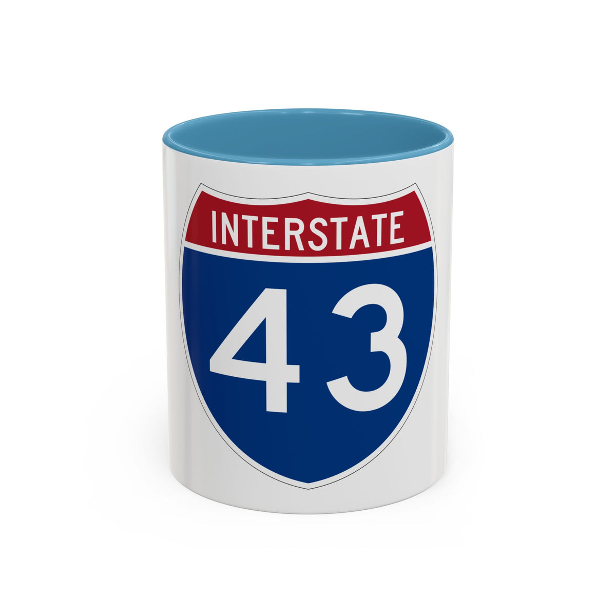 Interstate 43 (U.S. Highways) Accent Coffee Mug