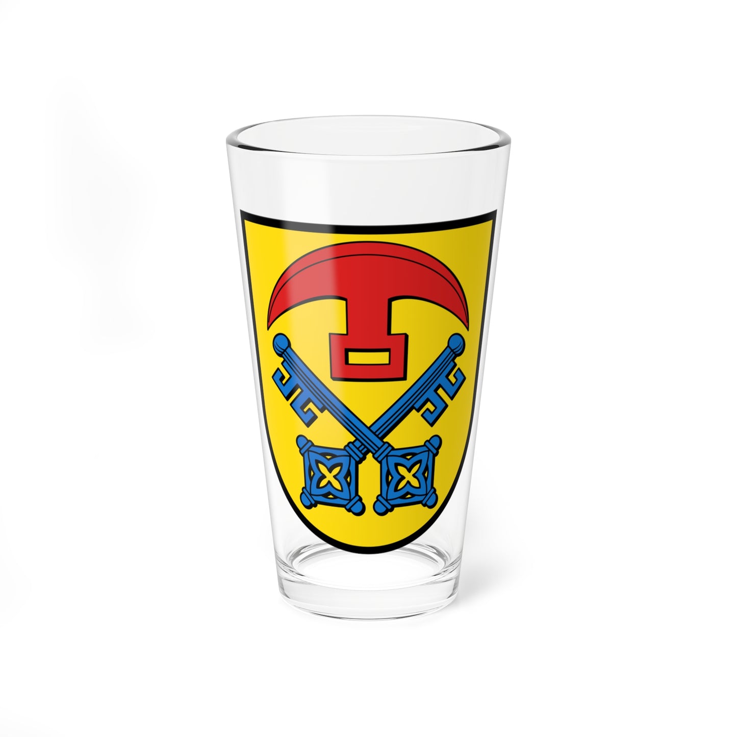 DEU Bobstadt Bürstadt COA (Germany) (Coat of Arms) Pint Glass 16oz