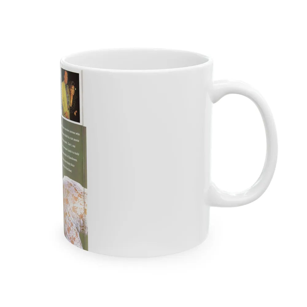 Linda Blair #140 - Partially Topless (Vintage Female Icon) White Coffee Mug-Go Mug Yourself