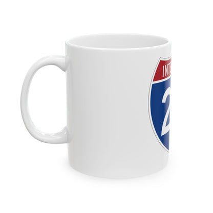 Interstate 22 (U.S. Highways) White Coffee Mug