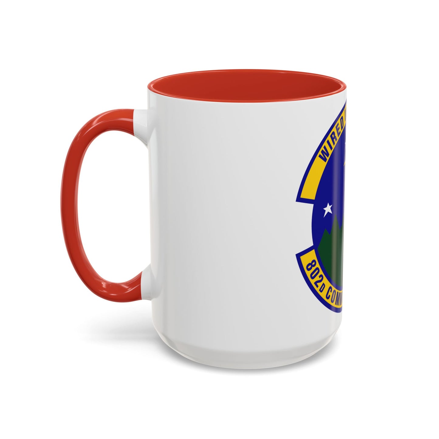 802d Communications Squadron (U.S. Air Force) Accent Coffee Mug