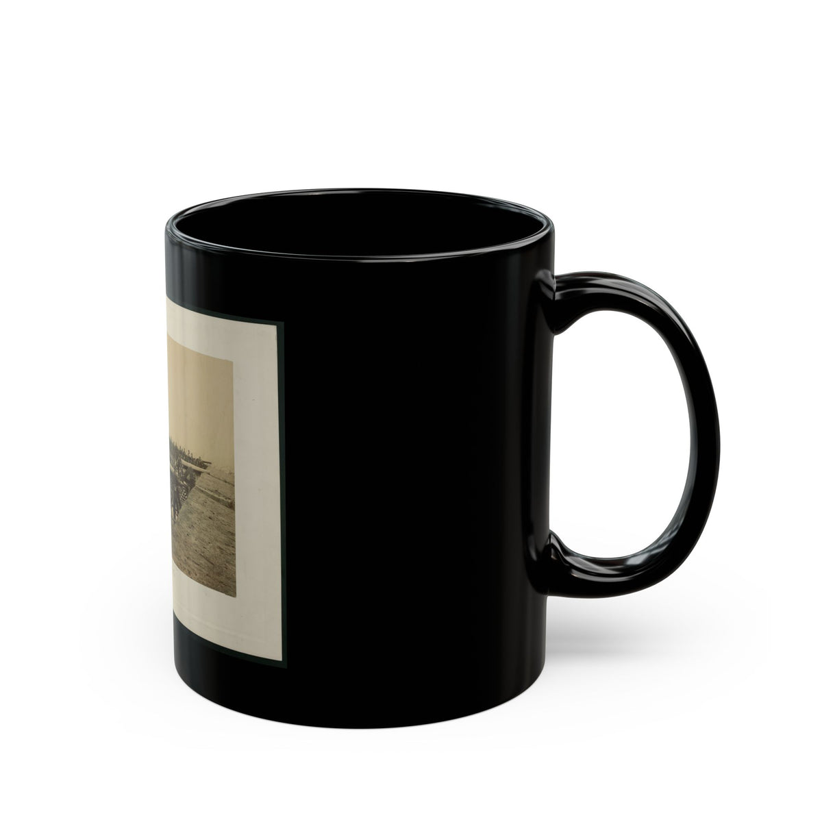 Brady's Incidents Of The War. (Fort Richardson Va.) Camp 1st. Conn Artilery Sic, Col. R.O. Tyler (U.S. Civil War) Black Coffee Mug