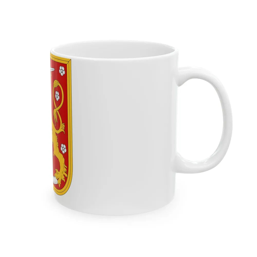 Coat of arms of Finland 1920 - White Coffee Mug-Go Mug Yourself