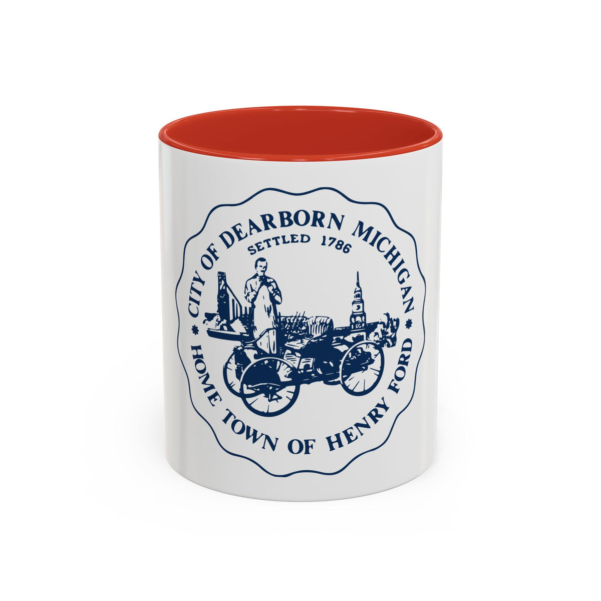 Seal of Dearborn Michigan - Accent Coffee Mug