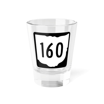 OH-160 1967 (Ohio) (Road Sign) Shot Glass 1.5oz