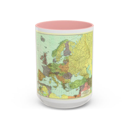 Europe and the Near East (1929) (Map) Accent Coffee Mug