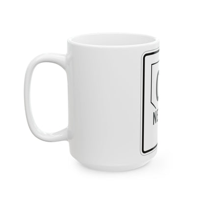 Nevada 00 1955 (Nevada) (Road Sign) White Coffee Mug