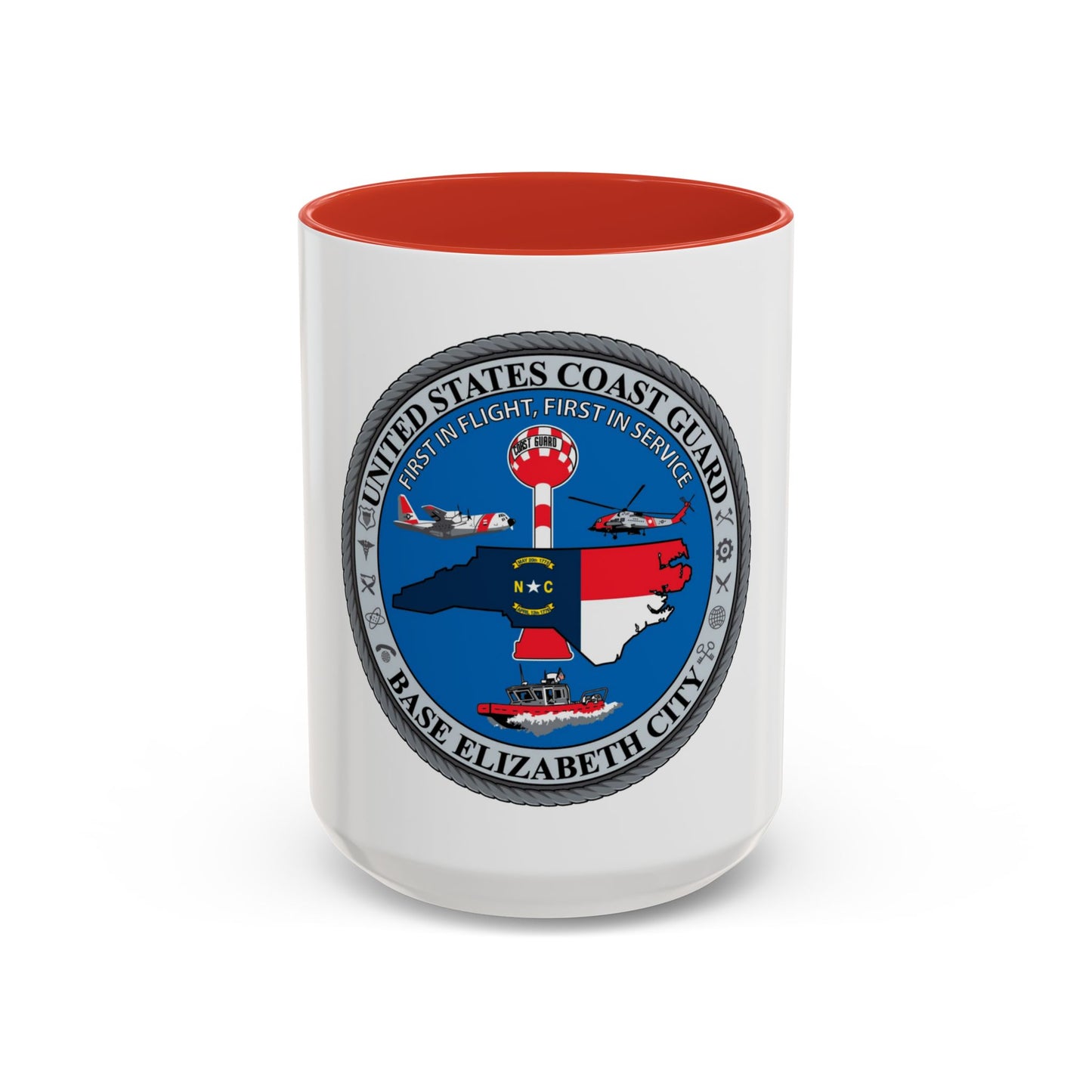 USCGC Base Elizabeth City (U.S. Coast Guard) Accent Coffee Mug