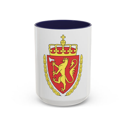 Coat of arms of the Norwegian Customs Service - Accent Coffee Mug