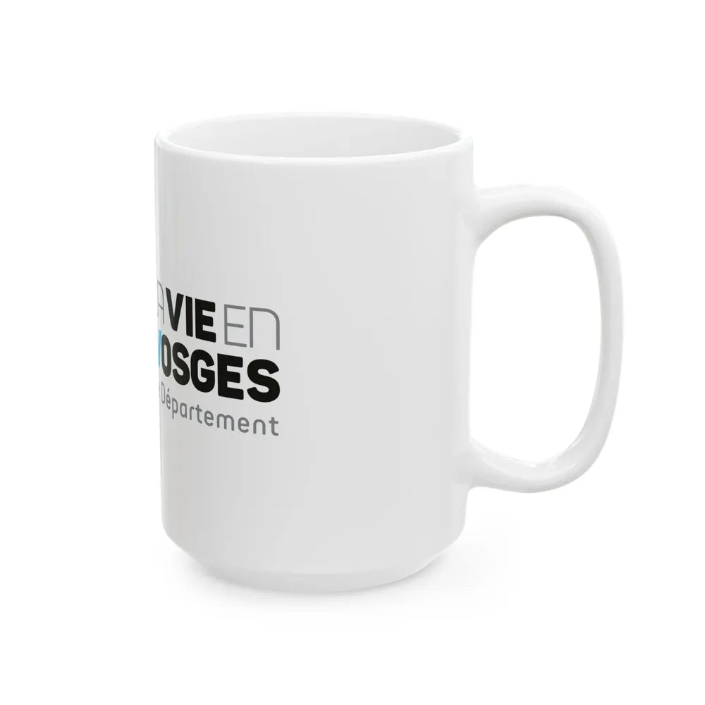 Flag of Vosges France - White Coffee Mug-Go Mug Yourself