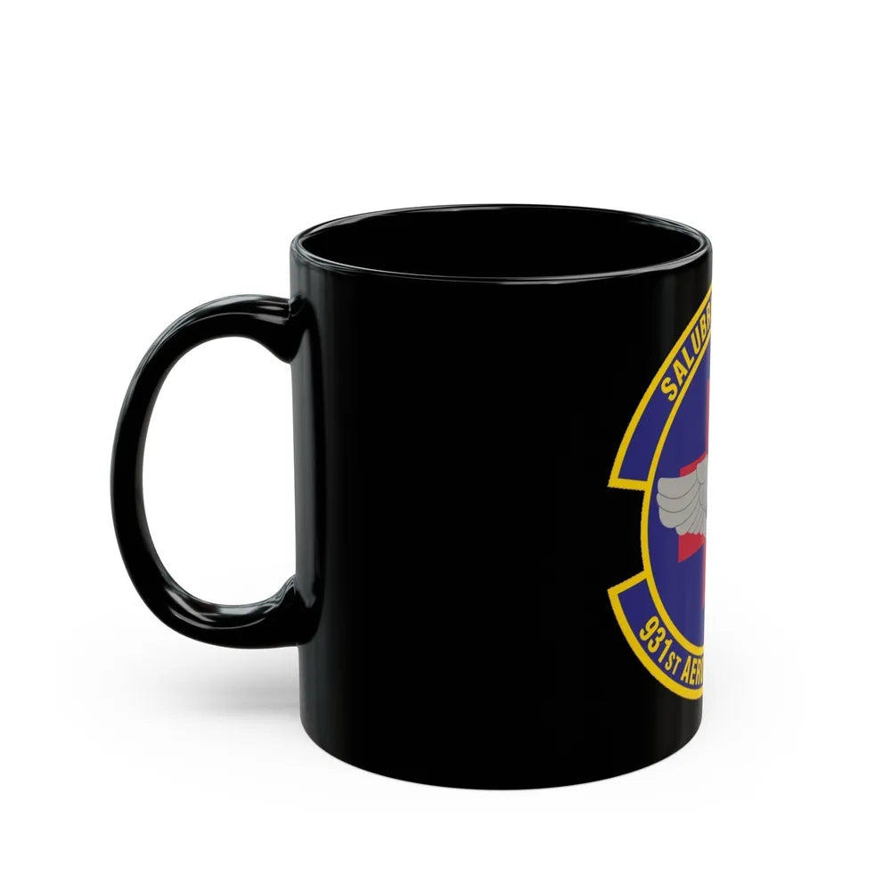 931 Aerospace Medicine Squadron AFRC (U.S. Air Force) Black Coffee Mug-Go Mug Yourself