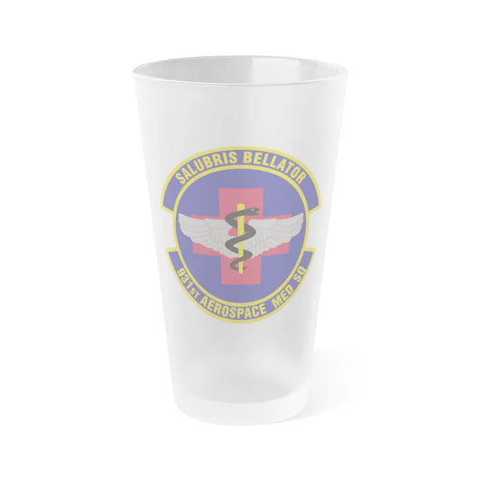 931 Aerospace Medicine Squadron AFRC (U.S. Air Force) Frosted Pint Glass 16oz-16oz-Frosted-Go Mug Yourself