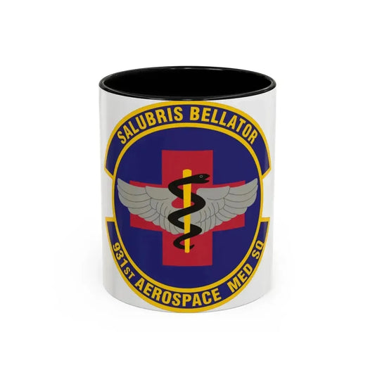 931 Aerospace Medicine Squadron AFRC (U.S. Air Force) Accent Coffee Mug 11oz Black - Go Mug Yourself