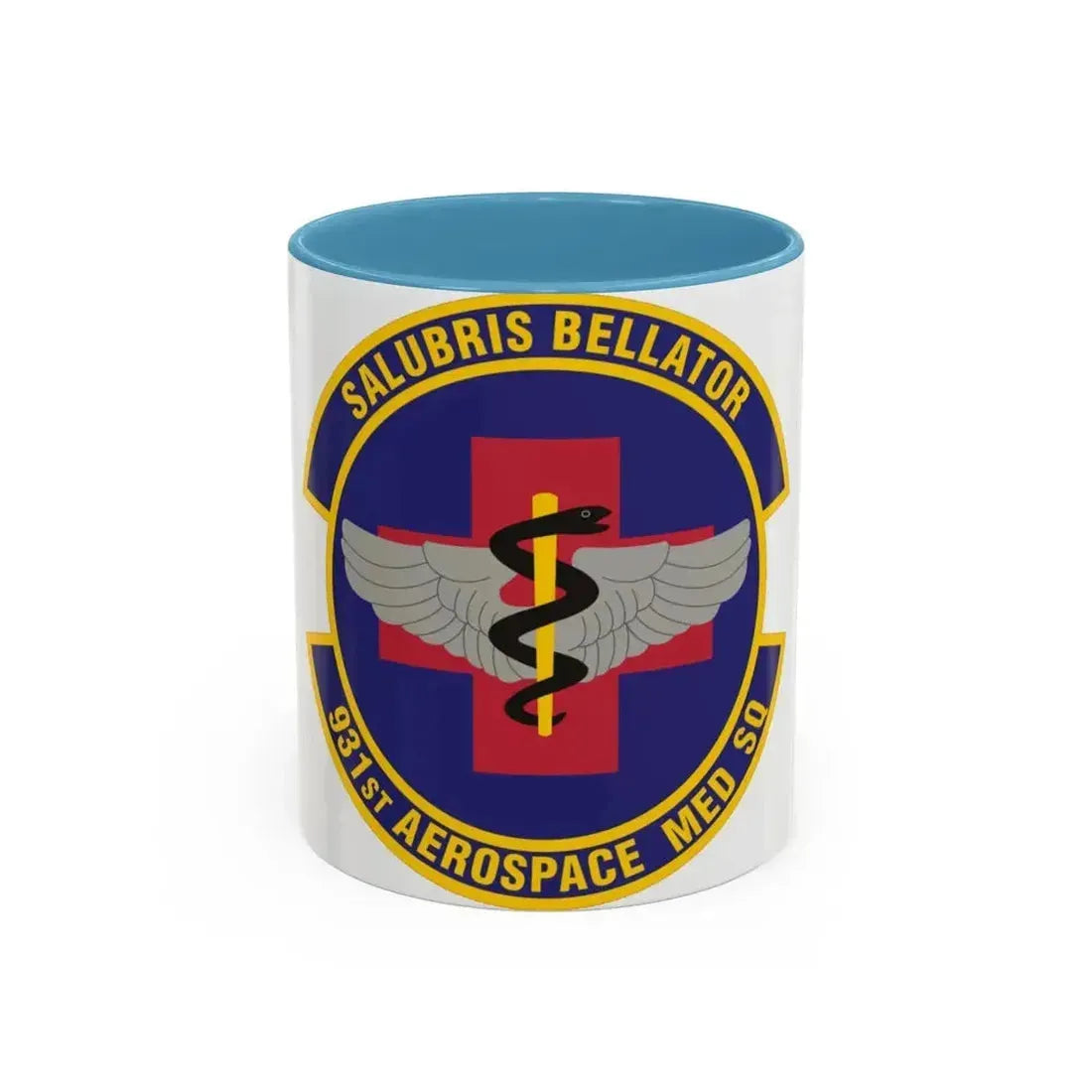 931 Aerospace Medicine Squadron AFRC (U.S. Air Force) Accent Coffee Mug 11oz Light Blue - Go Mug Yourself